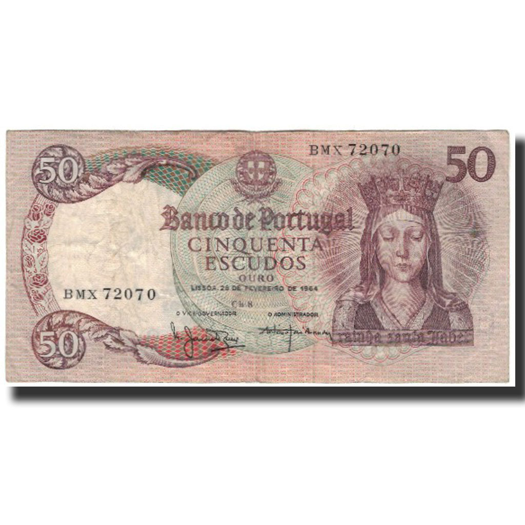 Banknote, Portugal, 50 Escudos, 1964-02-28, KM:168, EF(40-45)