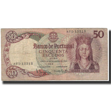 Billet, Portugal, 50 Escudos, 1964-02-28, KM:168, TB+