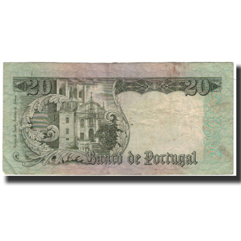 Banknote, Portugal, 20 Escudos, 1964-05-26, KM:167b, VF(30-35)