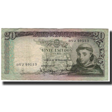 Banknote, Portugal, 20 Escudos, 1964-05-26, KM:167b, VF(30-35)