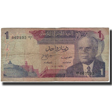 Banknote, Tunisia, 1 Dinar, 1972-08-03, KM:67a, F(12-15)
