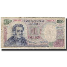 Billet, Chile, 1000 Escudos, 1967, KM:146, B+