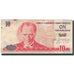 Banknote, Turkey, 10 New Lira, 2005, KM:218, VF(20-25)