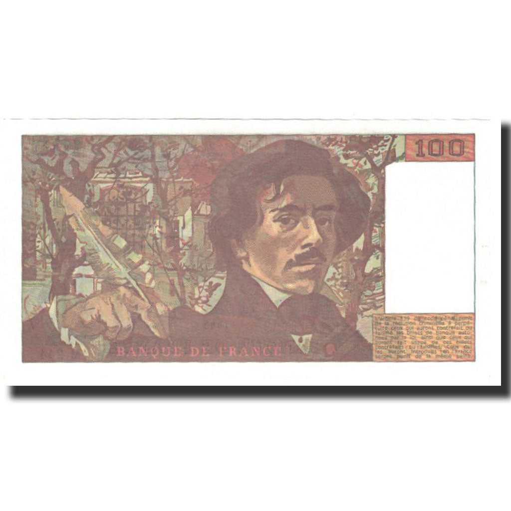 France, 100 Francs, 100 F 1978-1995 ''Delacroix'', 1993, UNC(64)