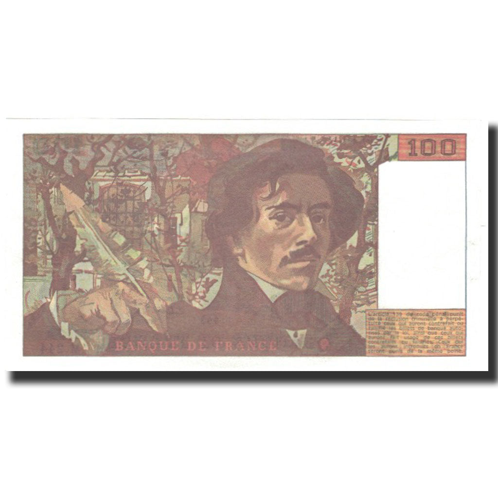 France, 100 Francs, 100 F 1978-1995 ''Delacroix'', 1993, SPL+, Fayette:69bis.8