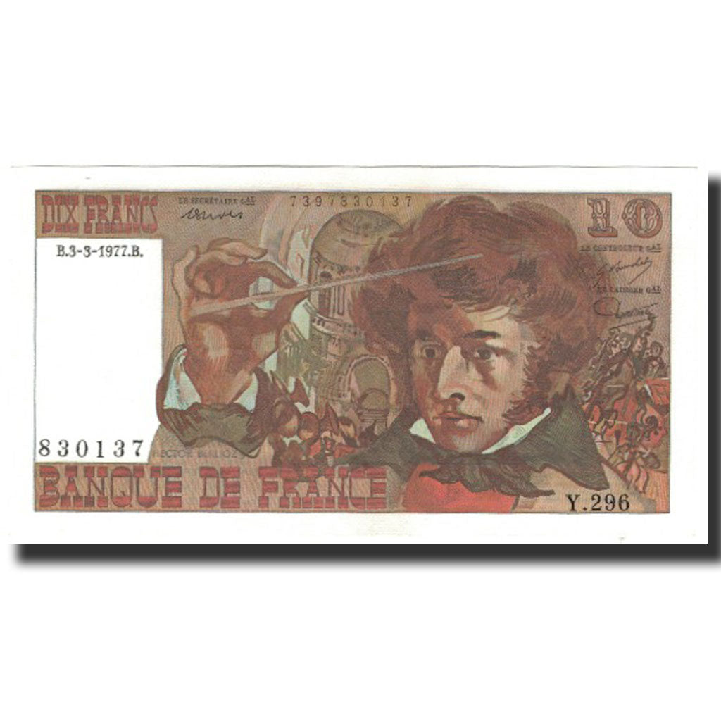 France, 10 Francs, 10 F 1972-1978 ''Berlioz'', 1977-03-03, UNC(65-70)