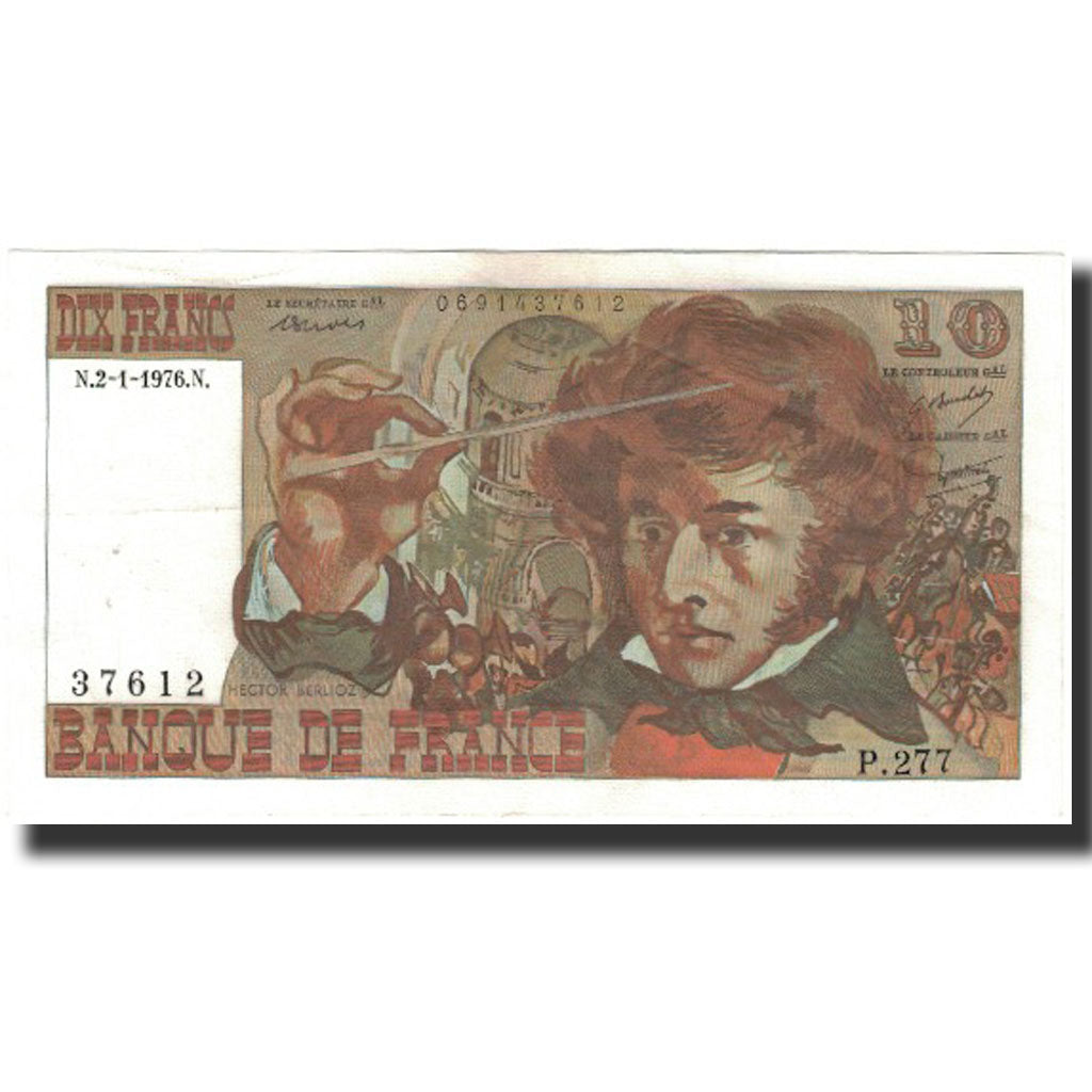 France, 10 Francs, 10 F 1972-1978 ''Berlioz'', 1976-01-02, AU(55-58)