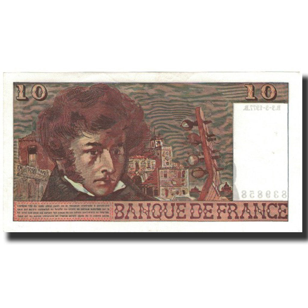 France, 10 Francs, 10 F 1972-1978 ''Berlioz'', 1977-03-03, SUP+, Fayette:63.21
