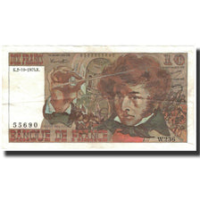 Francja, 10 Francs, Berlioz, 1975-10-02, EF(40-45), Fayette:63.13, KM:150b