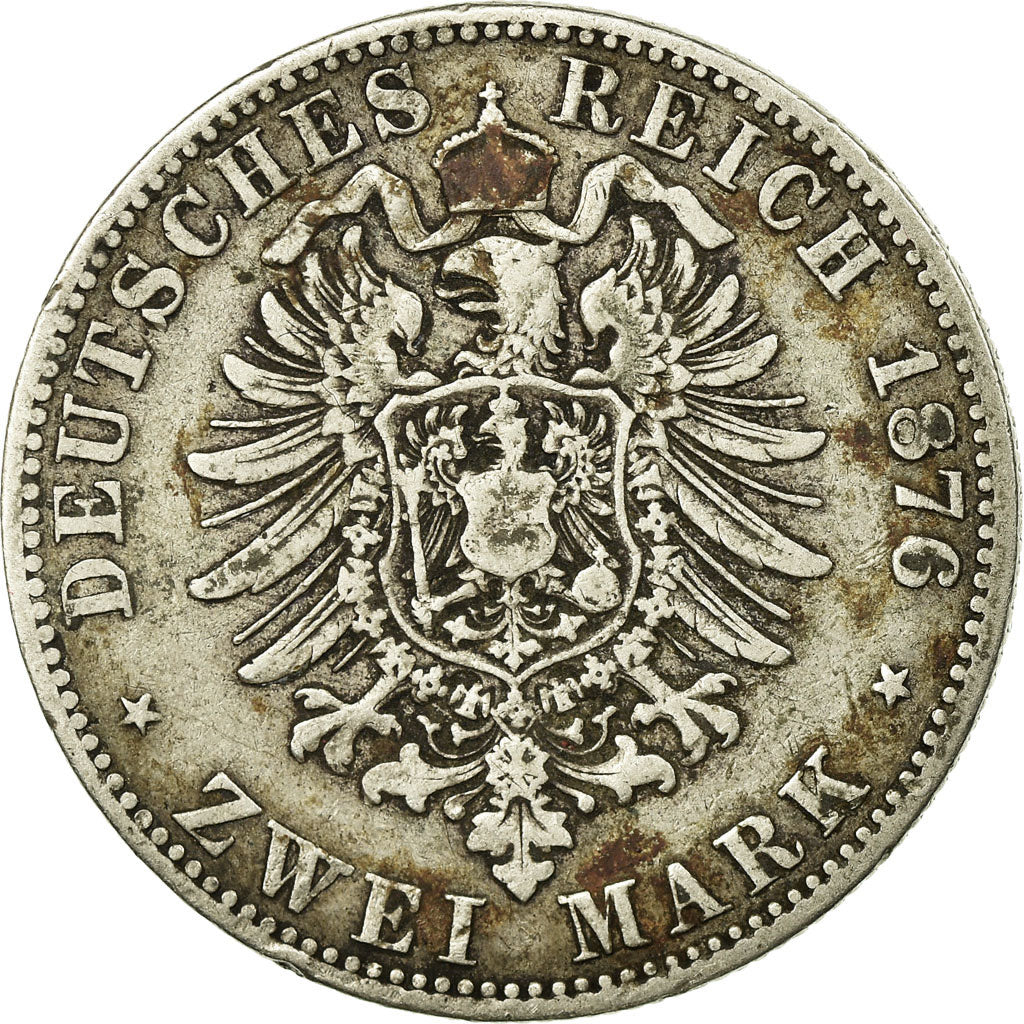 Coin, German States, ANHALT-DESSAU, Friedrich I, 2 Mark, 1876, Berlin