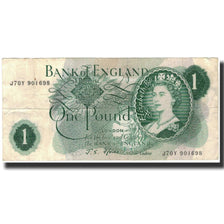 Billet, Grande-Bretagne, 1 Pound, 1966, KM:374e, TB+