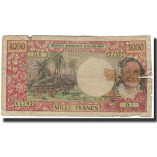 Banknote, New Caledonia, 1000 Francs, 1969, KM:61, AG(1-3)