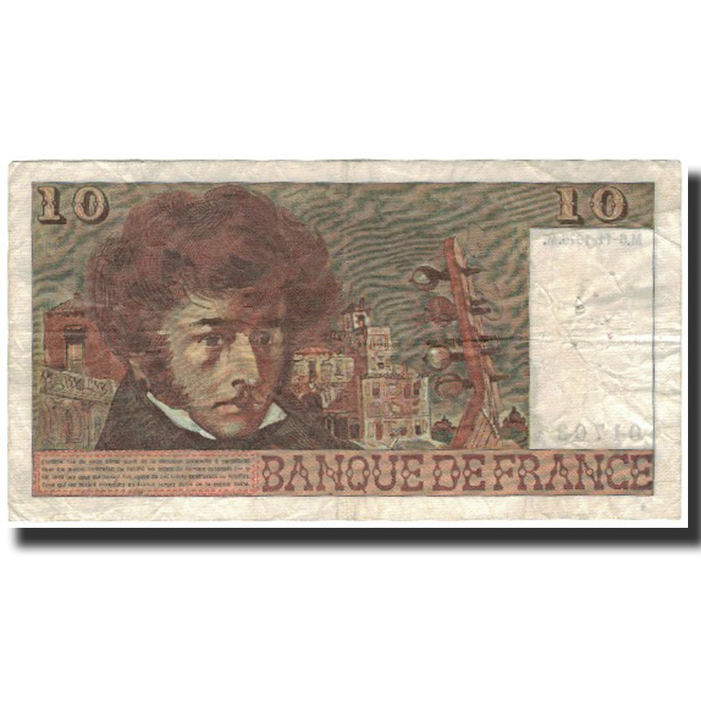 France, 10 Francs, 10 F 1972-1978 ''Berlioz'', 1975-11-06, VF(20-25)