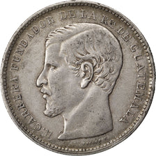 GUATEMALA, Peso, 1871, KM #190.1, EF(40-45), Silver, 24.96
