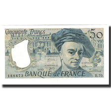 Francja, 50 Francs, Quentin de La Tour, 1992, UNC(64), Fayette:67.18, KM:152f