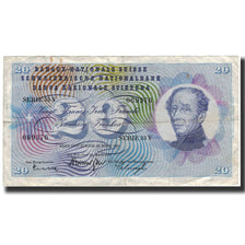 Banknote, Switzerland, 20 Franken, 1963-03-28, KM:46j, VF(20-25)