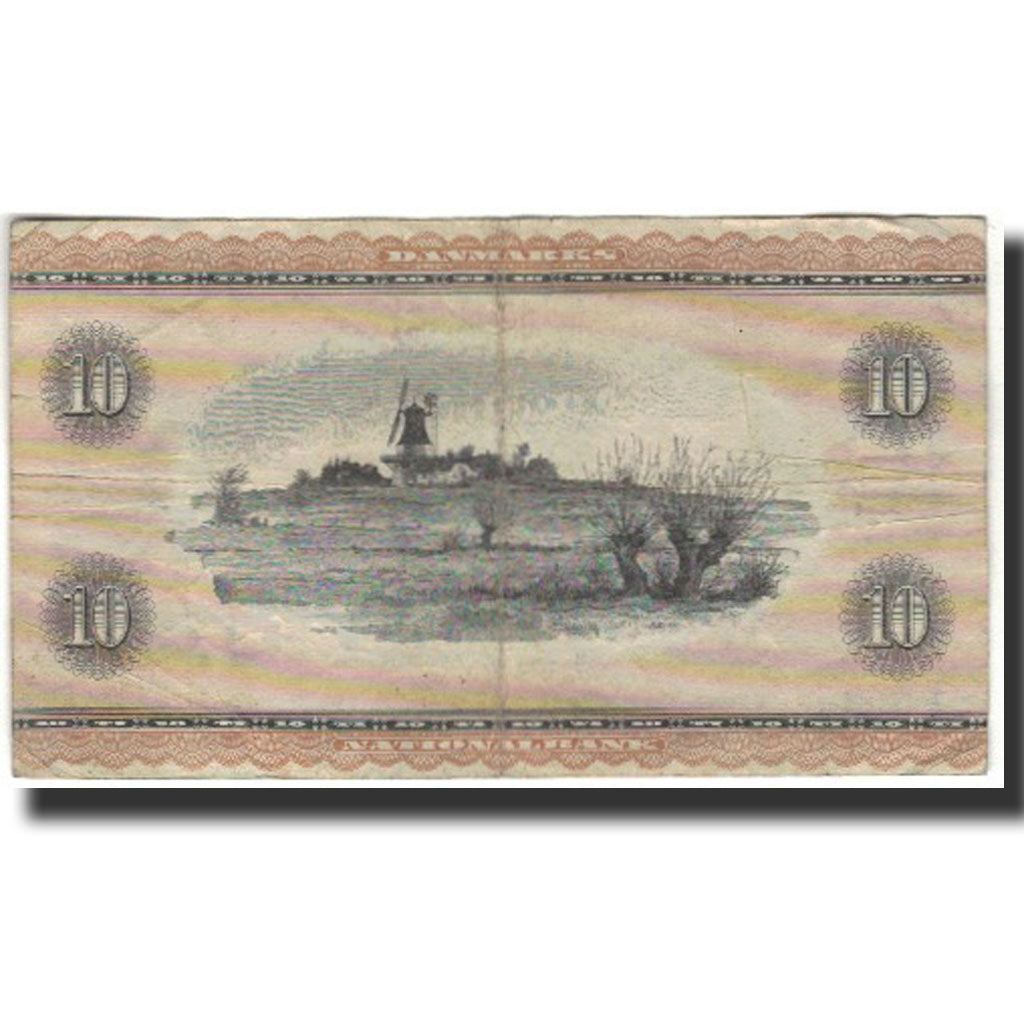 Banknote, Denmark, 10 Kroner, 1961, KM:44u, VF(20-25)