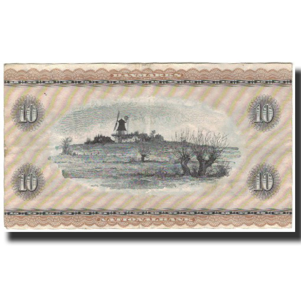 Banknote, Denmark, 10 Kroner, 1961, KM:44u, VF(30-35)