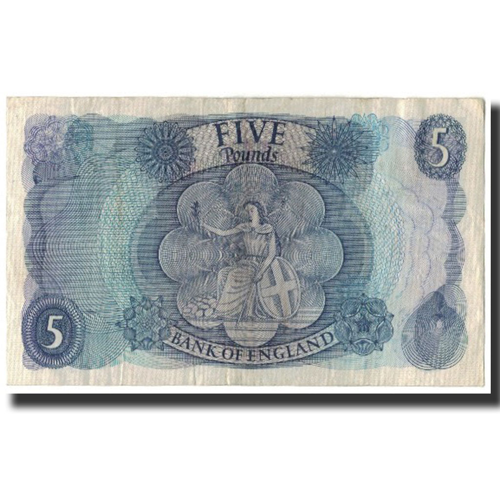 Banknote, Great Britain, 5 Pounds, 1966, KM:375b, VF(30-35)