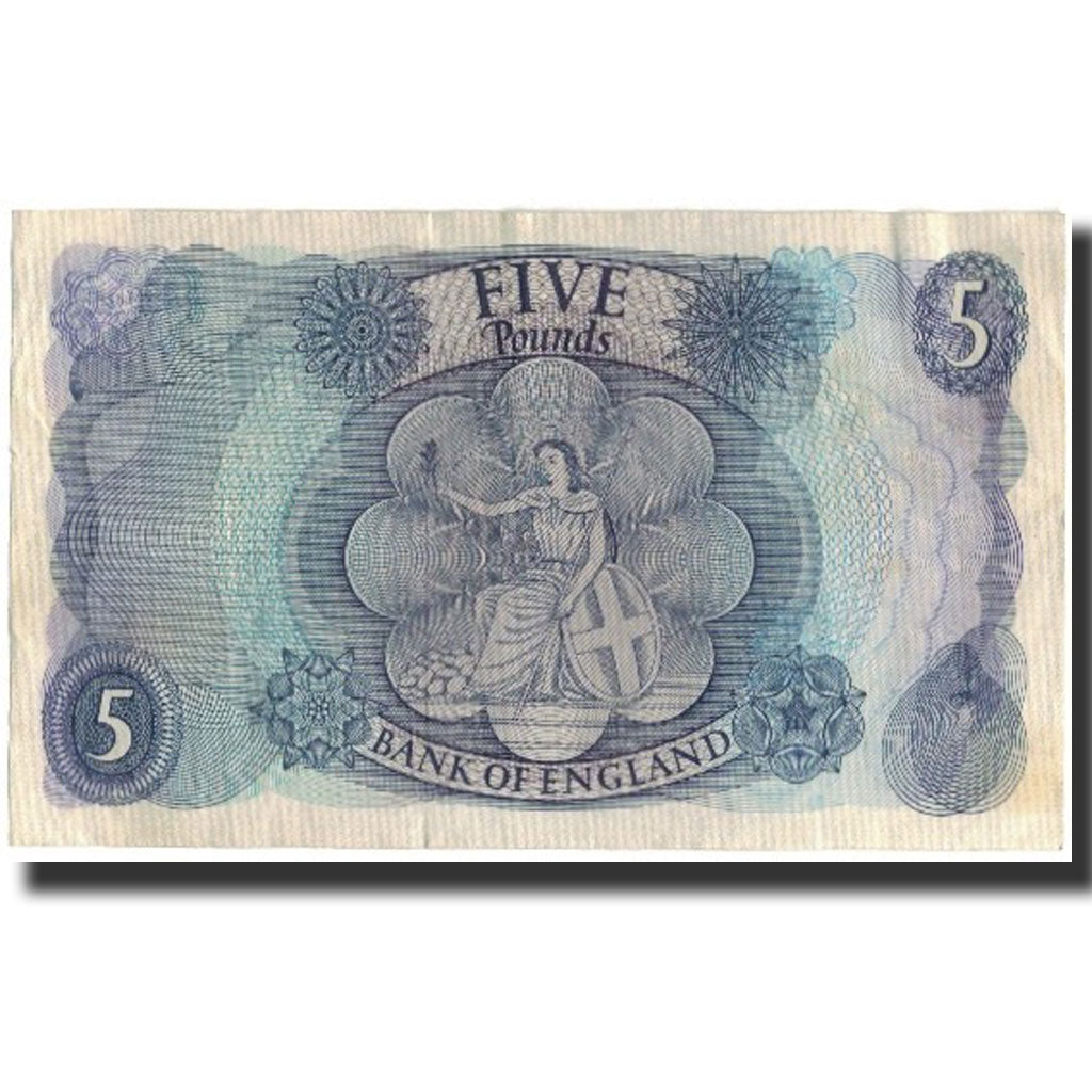 Banknote, Great Britain, 5 Pounds, 1966, KM:375b, EF(40-45)