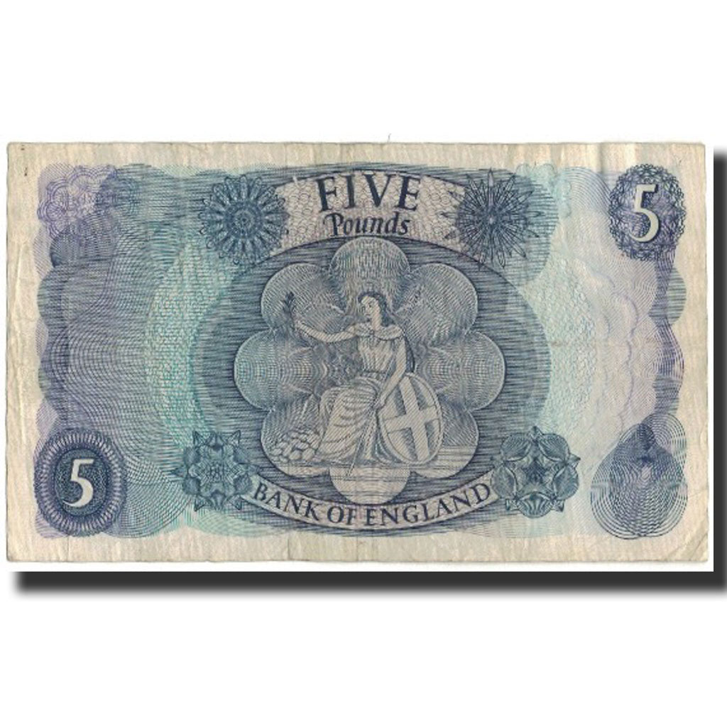 Banknote, Great Britain, 5 Pounds, 1966, KM:375b, VF(30-35)