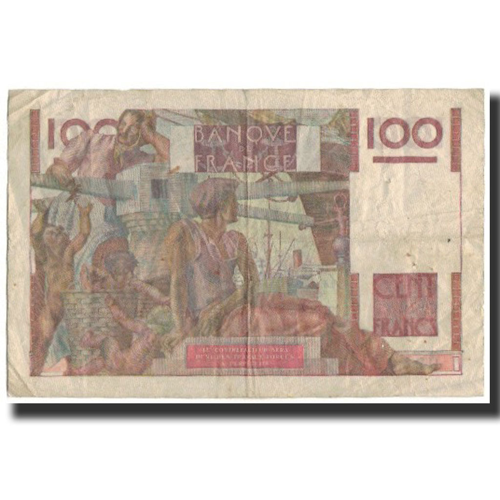 France, 100 Francs, 100 F 1945-1954 ''Jeune Paysan'', 1952-10-02, VF(30-35)