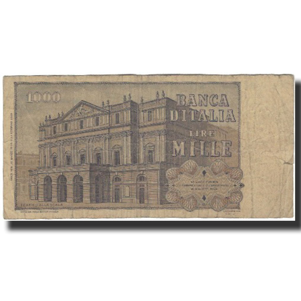 Banknot, Włochy, 1000 Lire, 1969-03-25, KM:101a, F(12-15)