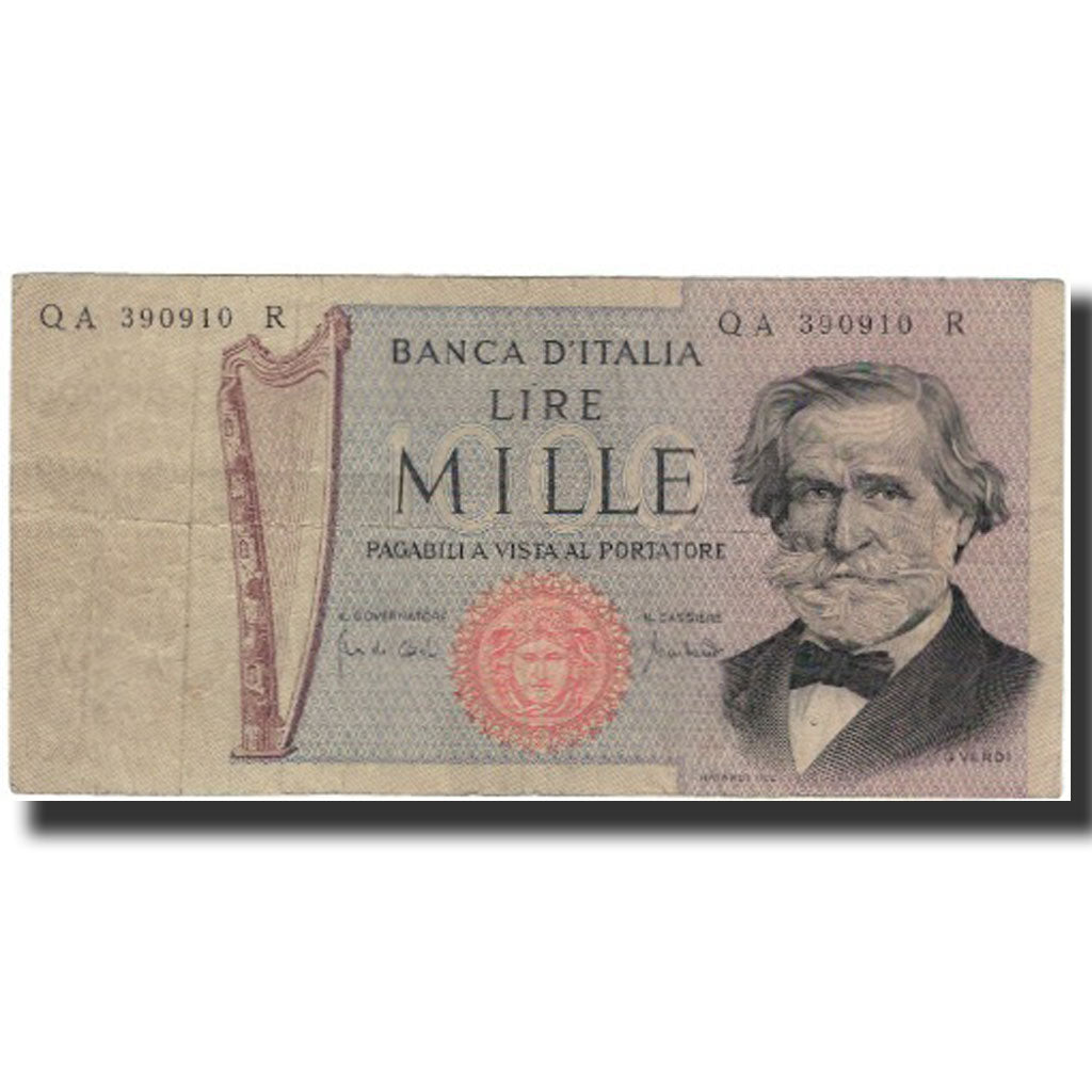 Billet, Italie, 1000 Lire, 1969-03-25, KM:101a, TB