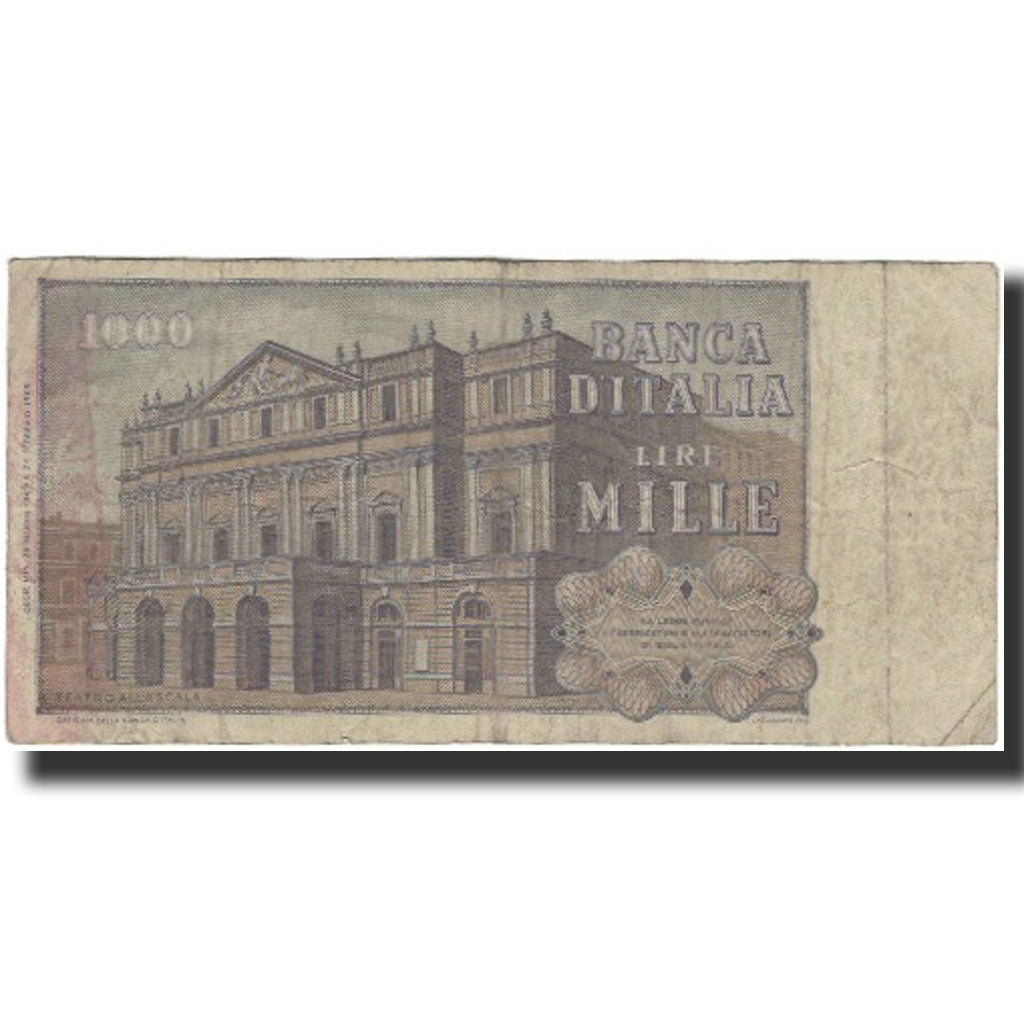 Billet, Italie, 1000 Lire, 1969-03-25, KM:101a, TB+