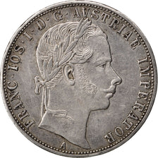 AUSTRIA, Florin, 1860, Vienne, KM #2219, AU(50-53), Silver, 12.40