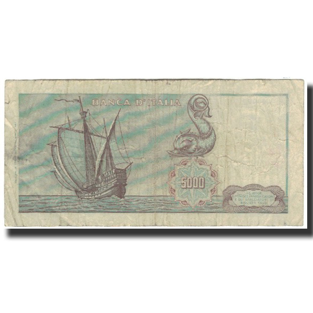 Banknote, Italy, 5000 Lire, 1970-01-20, KM:98c, VF(20-25)