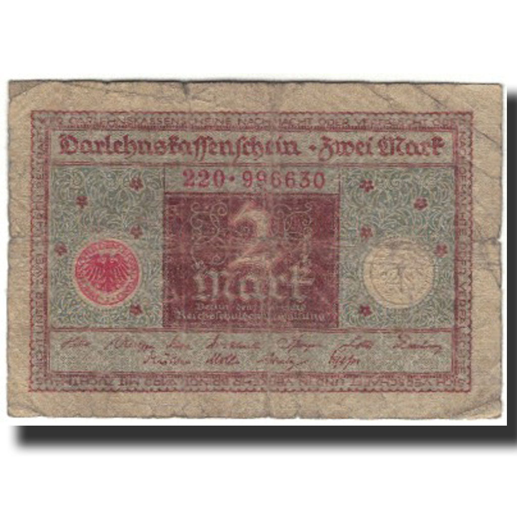 Banknote, Germany, 2 Mark, 1920-03-01, KM:60, F(12-15)