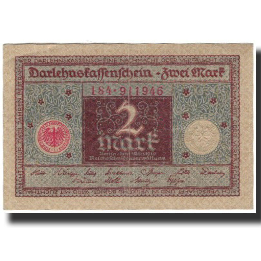 Geldschein, Deutschland, 2 Mark, 1920-03-01, KM:60, SS