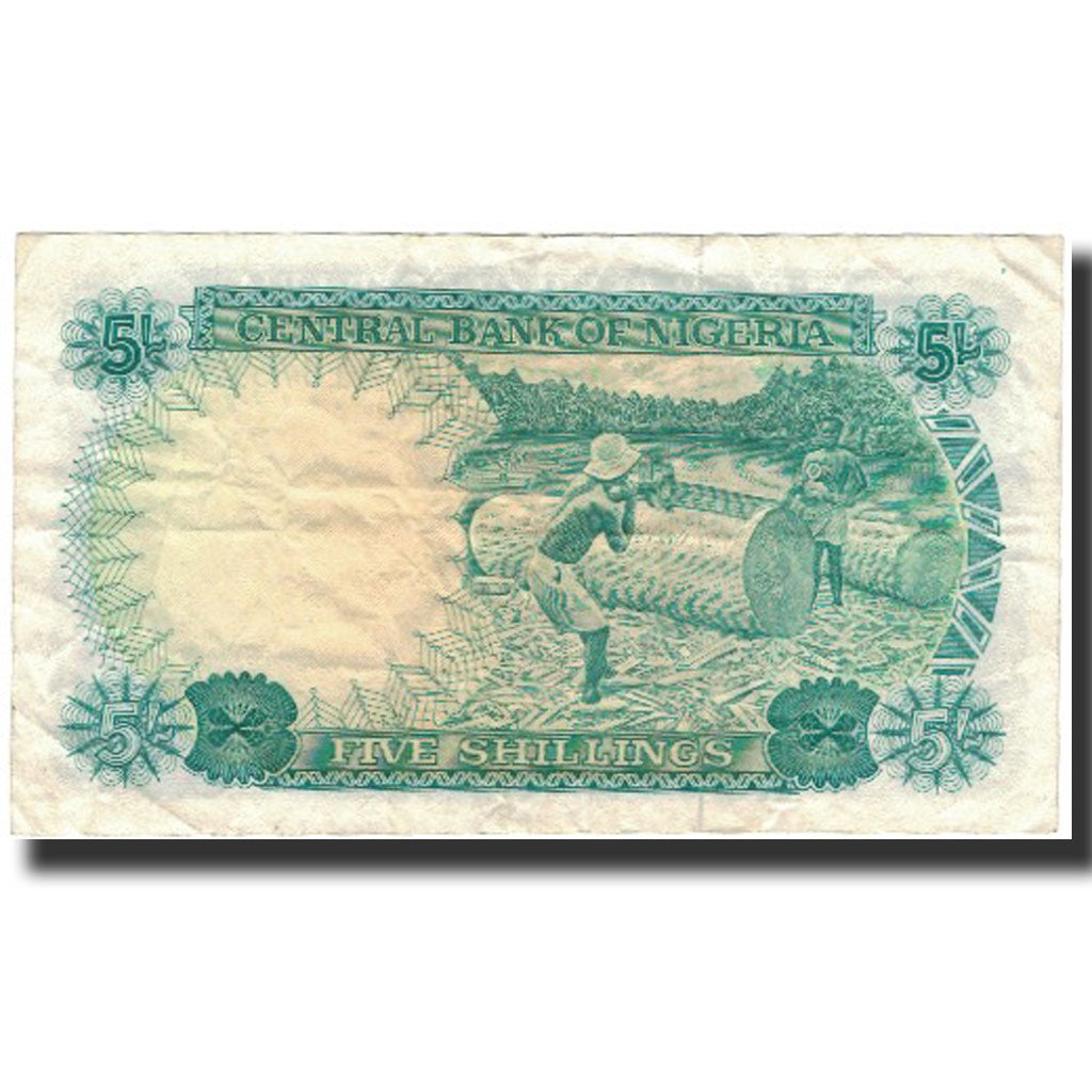 Banknote, Nigeria, 5 Shillings, Undated (1968), KM:10b, VF(30-35)