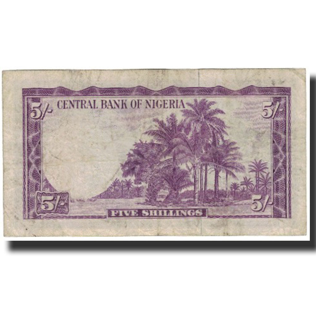 Geldschein, Nigeria, 5 Shillings, 1958-09-15, KM:2a, S