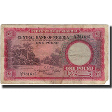 Banknote, Nigeria, 1 Pound, 1958-09-15, KM:4a, G(4-6)