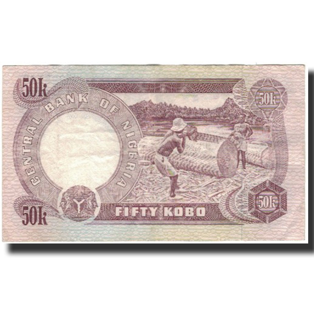 Billet, Nigéria, 50 Kobo, Undated (1973-78), KM:14d, TTB