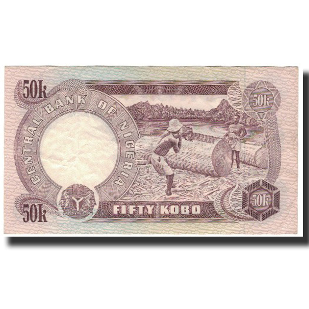 Billet, Nigéria, 50 Kobo, Undated (1973-78), KM:14b, TTB