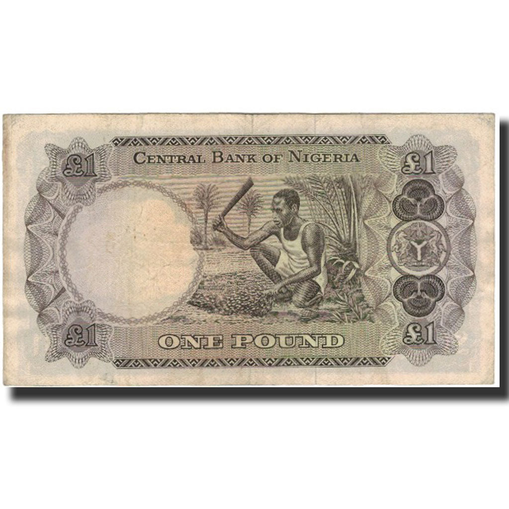 Banknote, Nigeria, 1 Pound, 1968, KM:12a, VF(30-35)