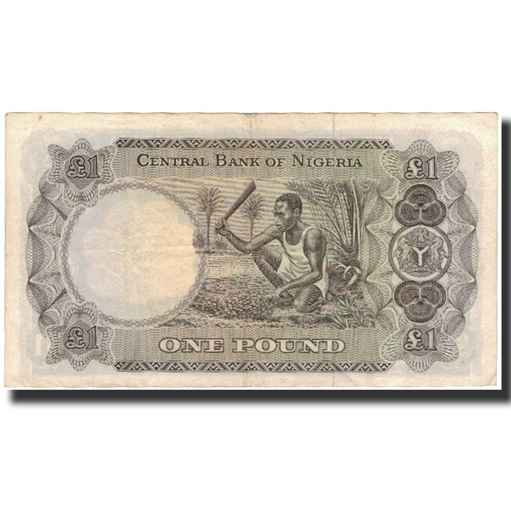 Banknote, Nigeria, 1 Pound, 1968, KM:12a, VF(30-35)