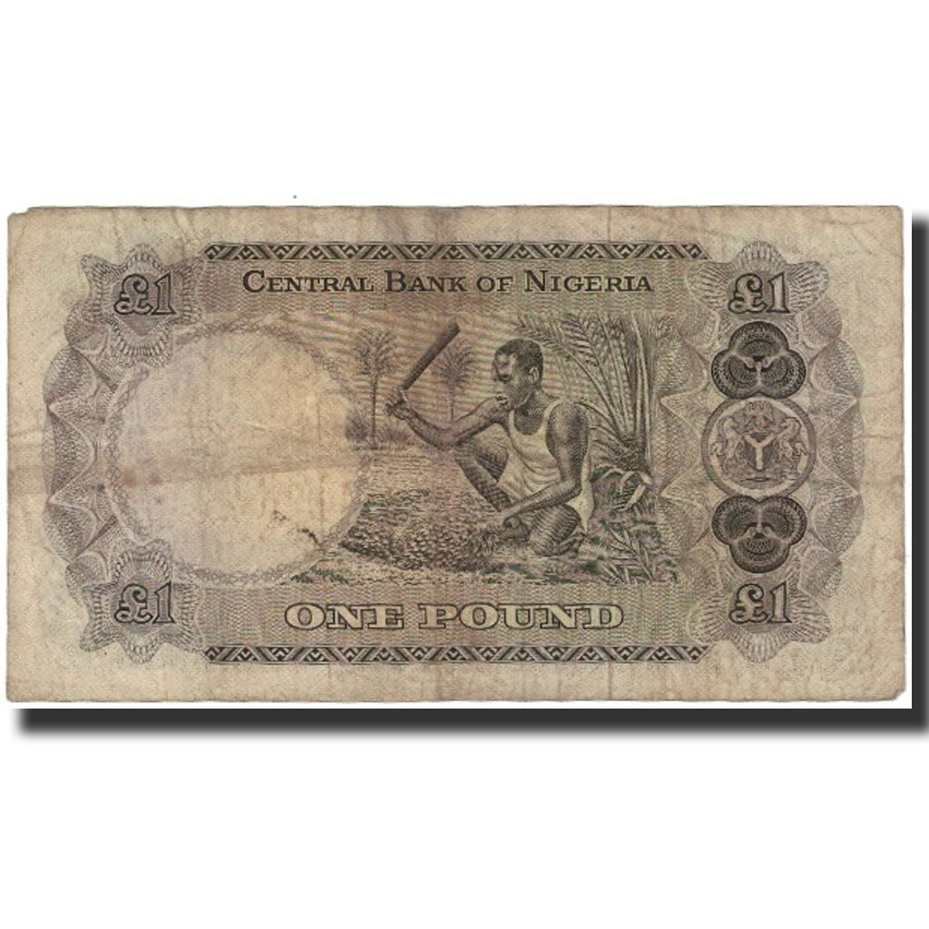 Banknote, Nigeria, 1 Pound, 1968, KM:12a, F(12-15)