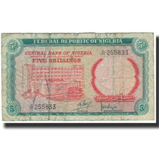 Banknote, Nigeria, 5 Shillings, 1968, KM:10a, VG(8-10)