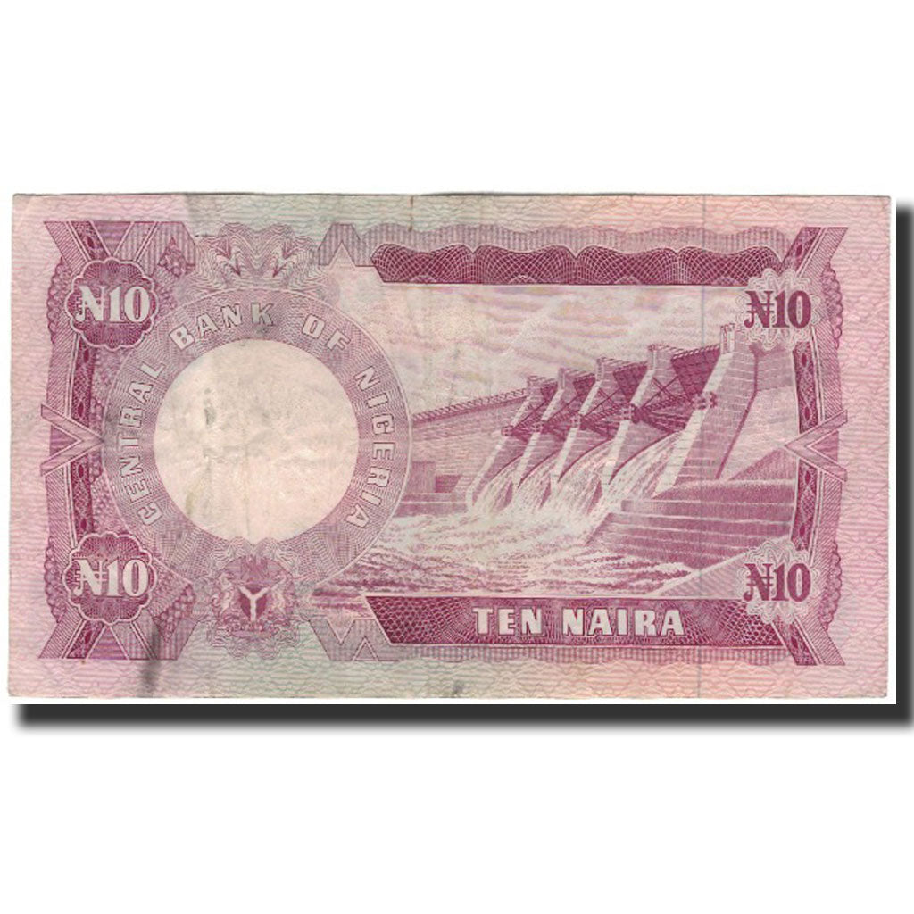 Geldschein, Nigeria, 10 Naira, Undated (1973-78), KM:17a, S+