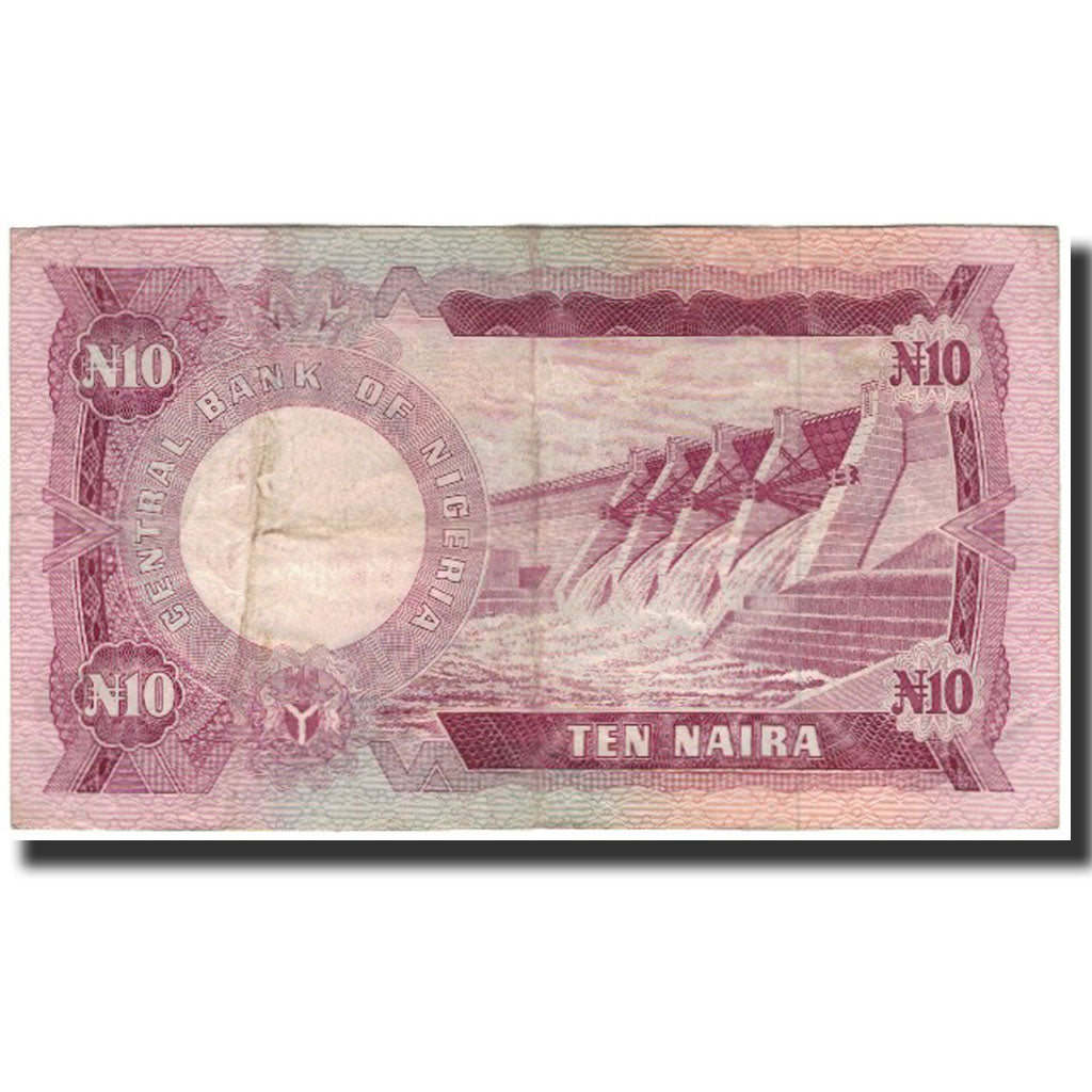 Banknote, Nigeria, 10 Naira, Undated (1973-78), KM:17a, VF(30-35)