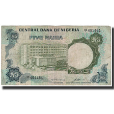 Biljet, Nigeria, 5 Naira, Undated (1973-78), KM:16b, B+