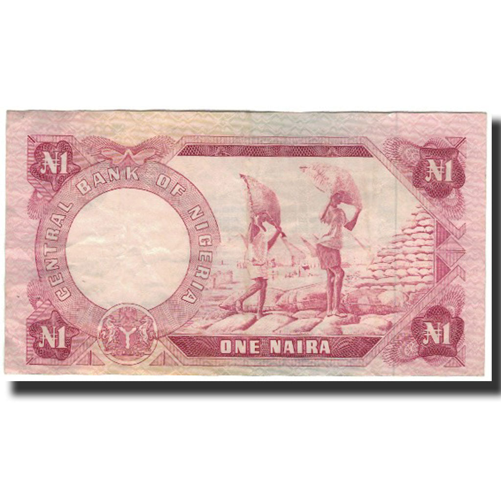 Banknote, Nigeria, 1 Naira, Undated (1973-78), KM:15b, VF(30-35)