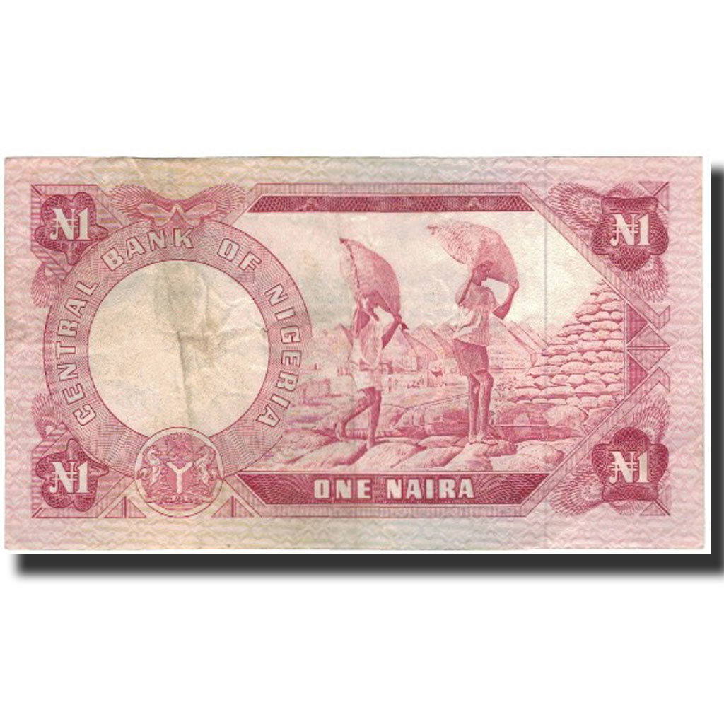 Banknote, Nigeria, 1 Naira, Undated (1973-78), KM:15a, VF(30-35)