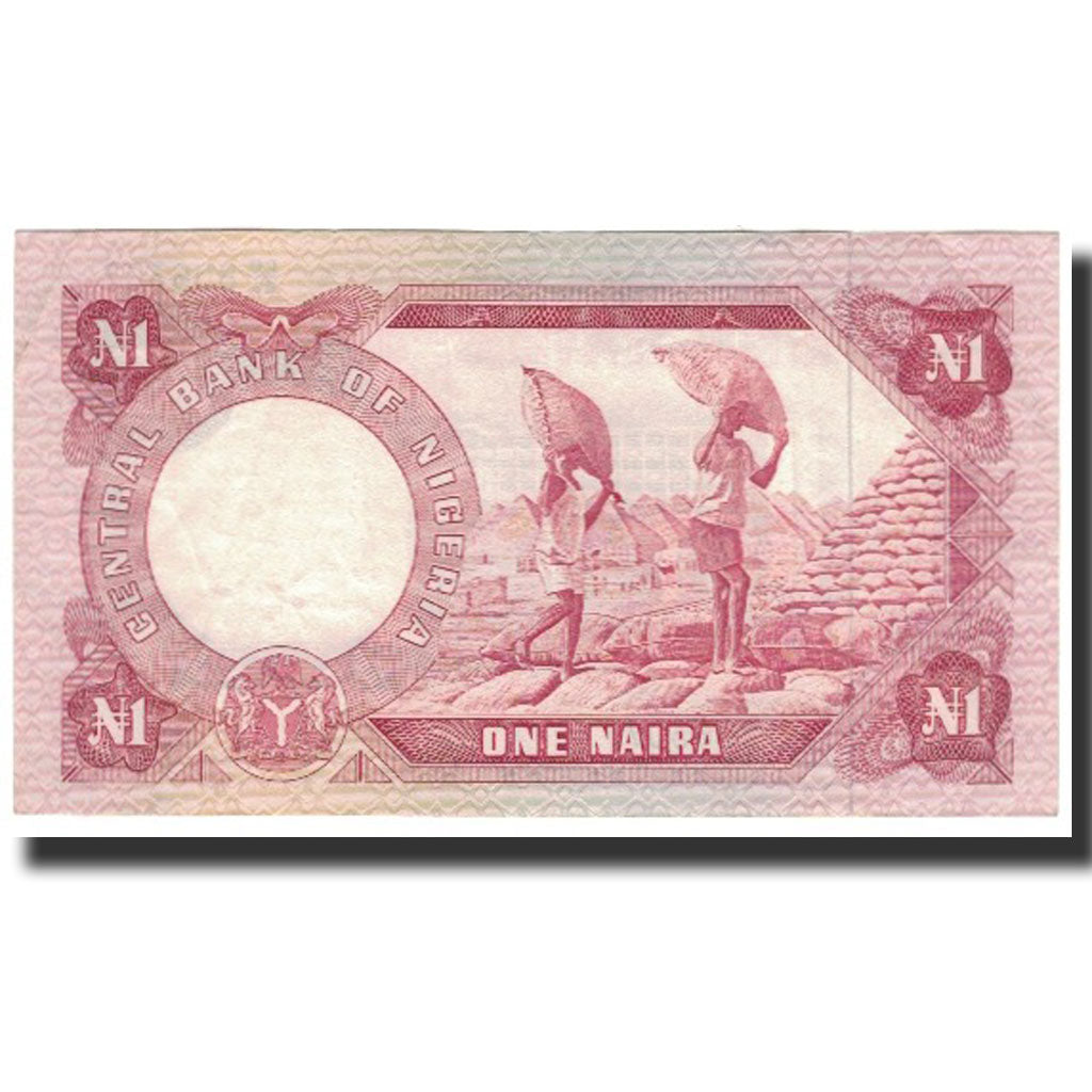 Banknote, Nigeria, 1 Naira, Undated (1973-78), KM:15a, AU(50-53)