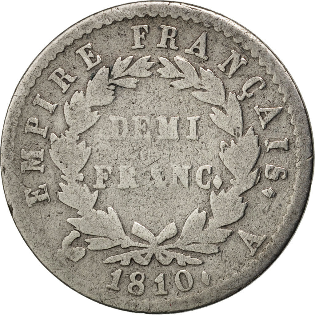 Premier Empire, Demi Franc au revers Empire