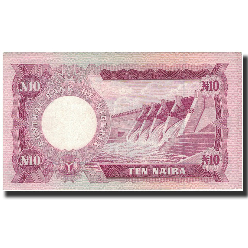 Banconote, Nigeria, 10 Naira, Undated (1973-78), KM:17c, SPL-